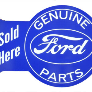 enseigne drapeau en métal de type potence publicitaire double face shell logo